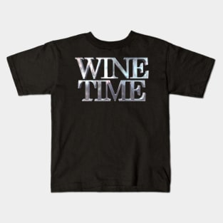 Wine Time Metal Kids T-Shirt